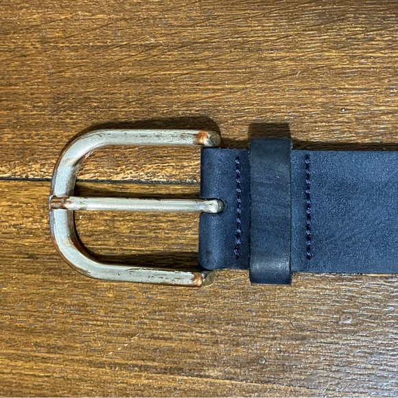 Vintage Vanzetti Studded Blue Suede (Leather Coated) Belt - Made in Germany - Picture 10 of 10